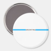 Argentinische Minimalflagge Magnet (Vorderseite/Rückseite)
