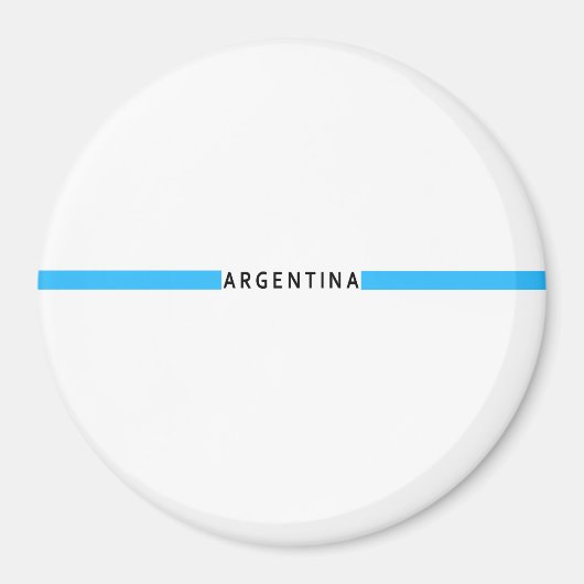 Argentinische Minimalflagge Magnet (Vorne)