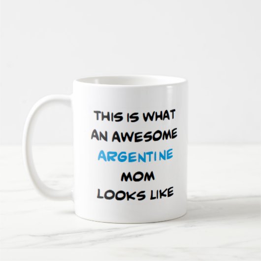 argentinische Mutter, phantastisch Kaffeetasse (Links)