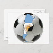Argentinische Nationalmannschaft Postkarte (Vorne/Hinten)