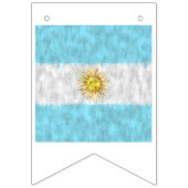 Argentinische Ölmalerei Zeichnend Wimpelkette (Erste Fahne)