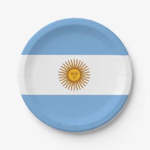 Argentinische Papierplatte Pappteller