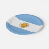 Argentinische Papierplatte Pappteller (Schrägansicht)