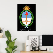 Argentinische Republiken - Emblem Poster (Heimbüro)