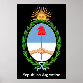Argentinische Republiken - Emblem Poster