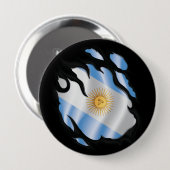 Argentinische Rippfahne Button (Vorne & Hinten)