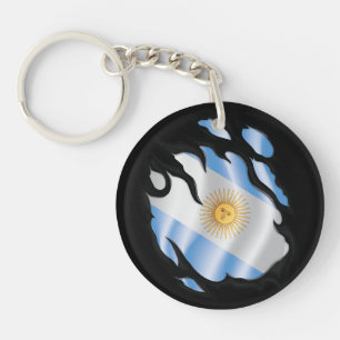 Argentinische Rippfahne Schlüsselanhänger