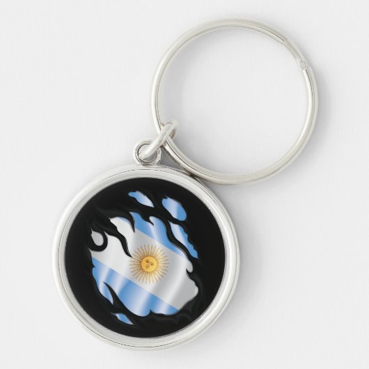 Argentinische Rippfahne Schlüsselanhänger (Vorne)