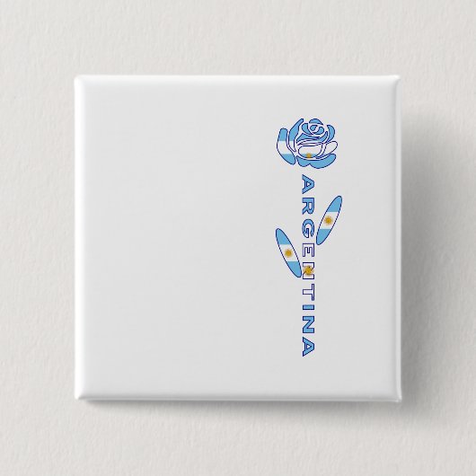 Argentinische Rose Button (Vorderseite)