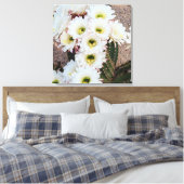 Argentinische Saguaro-Blume Leinwanddruck (Insitu (Schlafzimmer))