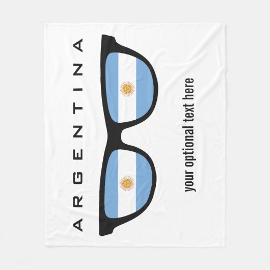 Argentinische Schattendecke Fleecedecke (Vorderseite)