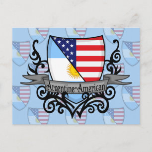 Argentinische Schildflagge Postkarte
