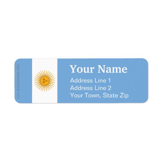 Argentinische Schlichte Flagge (Vorne)