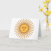 Argentinische Sonne Karte (Gelbe Blume)