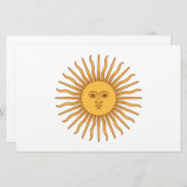 Argentinische Sonnenstation Briefpapier (Vorne/Hinten)