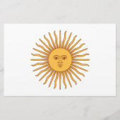 Argentinische Sonnenstation Briefpapier (Vorderseite)