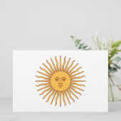 Argentinische Sonnenstation Briefpapier (Stehend Vorderseite)