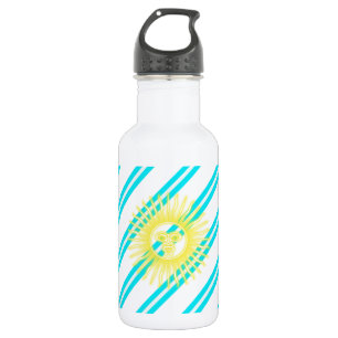 Argentinische Streifenflagge Trinkflasche