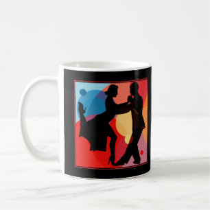 Argentinische Tango Dance Couple Silhouette Kaffeetasse