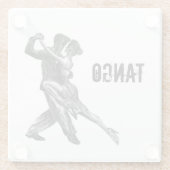 Argentinische Tango-Tanzkunst Glasuntersetzer (Rückseite)