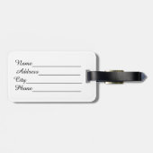 Argentinische Touchfingerabdruckflagge Gepäckanhänger (Rückseite horizontal)