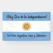 Argentinische Unabhängigkeitstagsflagge Banner (Horizontal)
