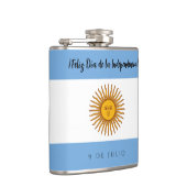 Argentinische Unabhängigkeitstagsflagge Flachmann (Rechts)