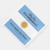 Argentinische Unabhängigkeitstagsflagge Serviette (Ecke)
