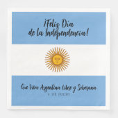 Argentinische Unabhängigkeitstagsflagge Serviette (Vorderseite)