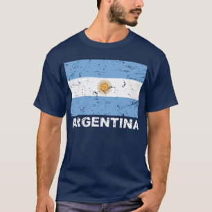 Argentinische Vintage-Flagge T-Shirt
