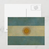 Argentinische Vintage Retropolis-Flagge Postkarte (Vorne/Hinten)
