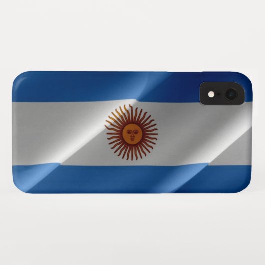 argentinische Wachsflagge Case-Mate iPhone Hülle (Rückseite (Horizontal))