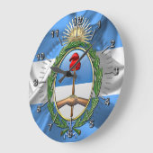 Argentinische Wappen Große Wanduhr (Winkel)