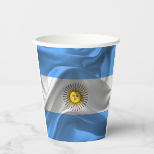 Argentinische Wappen-Papiertücher Pappbecher