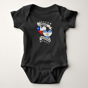 Argentinischer Chile für Herzfahnen in Chile Argen Baby Strampler