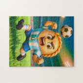 Argentinischer Empanada-Fußballspieler springt hoc Puzzle (Horizontal)