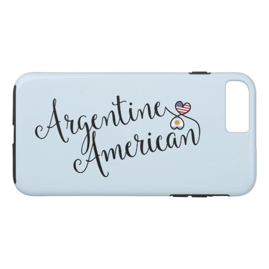 argentinischer Fall für amerikanische Herzklopfen Case-Mate iPhone Hülle (Rückseite (Horizontal))