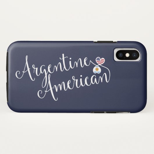 argentinischer Fall für amerikanische Herzklopfen Case-Mate iPhone Hülle (Rückseite (Horizontal))