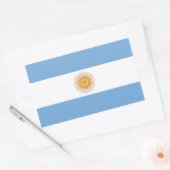 Argentinischer Flaggenaufkleber Rechteckiger Aufkleber (Umschlag)