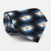 Argentinischer Flaggenfeuer Krawatte (Gerollt)