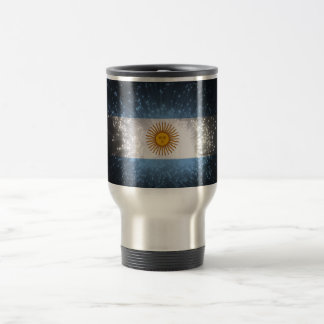 Argentinischer Flaggenfeuer Reisebecher