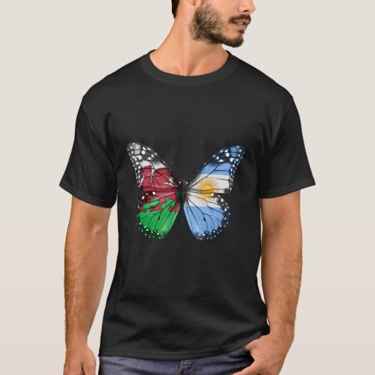 Argentinischer Flaggenschmetterling T-Shirt (Vorderseite)