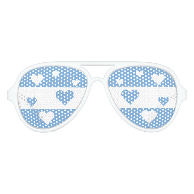Argentinischer Flaggenspinner Patriotic Partybrille (Vorderseite)