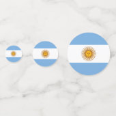 Argentinischer Flaggentisch Confetti Konfetti (Vorderseiten)