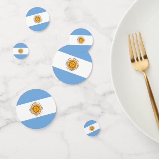 Argentinischer Flaggentisch Confetti Konfetti (Gruppe)