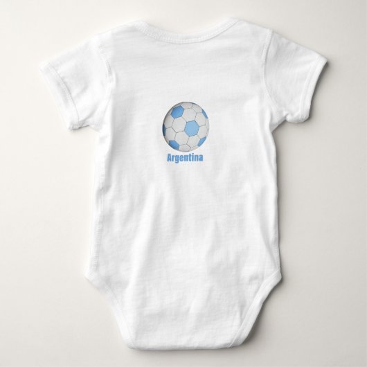Argentinischer Fußball Baby Strampler (Rückseite)