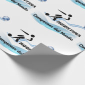 Argentinischer Fußball Geschenkpapier (Ecke)