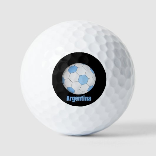 Argentinischer Fußball Golfball (Vorderseite)