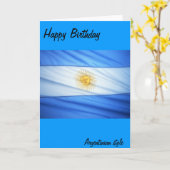 Argentinischer Fußball Karte (Gelbe Blume)