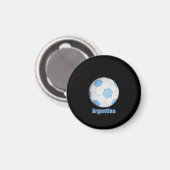 Argentinischer Fußball Magnet (Vorderseite/Rückseite)